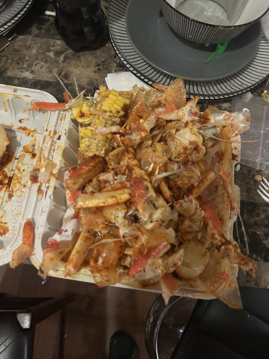 Wings &amp; seafood will be seeing me again 😂😭😭😂😂😂😂.