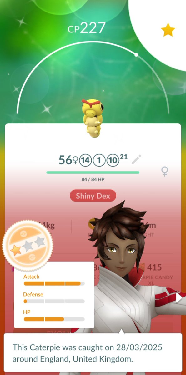 Palz_Go's tweet photo. Shiny Caterpie ✨️
#PokemonGoApp #PokemonGo #ShinyPokemon #ShinyDex #LivingShinyDex https://t.co/fIuRlEF52V