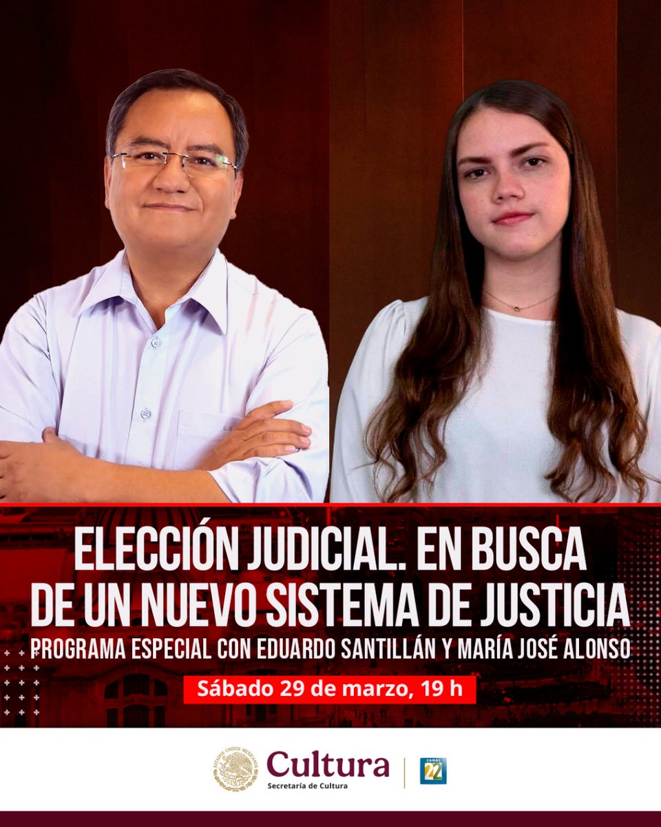 Canal22's tweet image. No te pierdas de los mejores contenidos de #Canal22: ✨

📹#Estreno | Sebastião Salgado, viaje a la fotografía. Una conversación con el escritor Juan Villoro
⏰18:00 h

📺 #ProgramaEspecial | Elección judicial. En busca de un nuevo sistema de justicia
⏰19:00 h

🤴👑#Carlomagno…