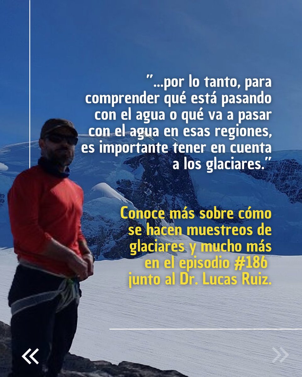 En el episodio 186 con <a href="/ARGlaciares/">Lucas Ruiz</a> aprendimos sobre la importancia de unir la ciencia, el poder judicial y la presión social, para lograr iniciativas de ley que mejoren nuestra calidad de vida -en este caso- cuidando los glaciares. Escuchen sobre esto en epistemas.com