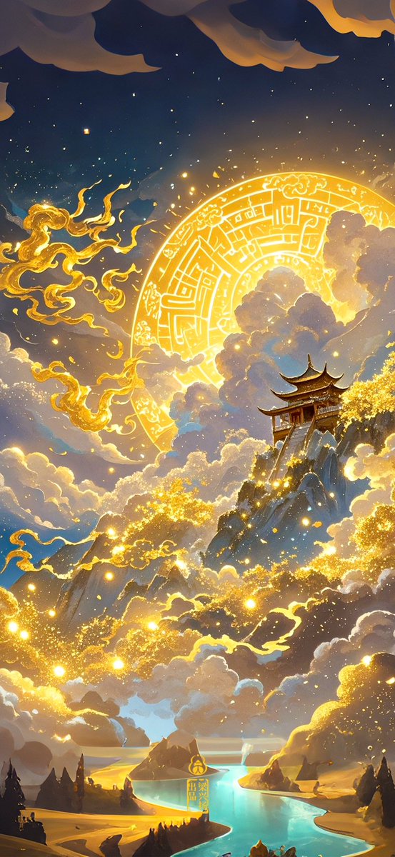 招財壁紙！
表達對天道賜福的祈願，沒有遇到好機會的快用起來，讓你保持積極的心態，內外招財！