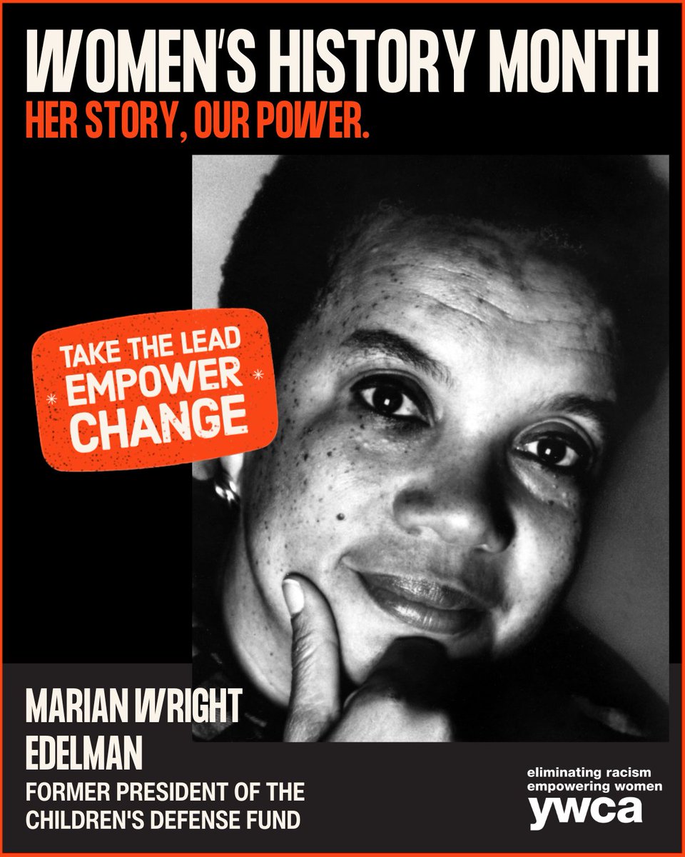 YWCAUSA's tweet photo. A lifelong advocate for children’s rights, Marian Wright Edelman founded the Children’s Defense Fund, ensuring that every child—especially those in marginalized communities—has a fair start in life. ✨💛 https://t.co/xgKD1PJUyo