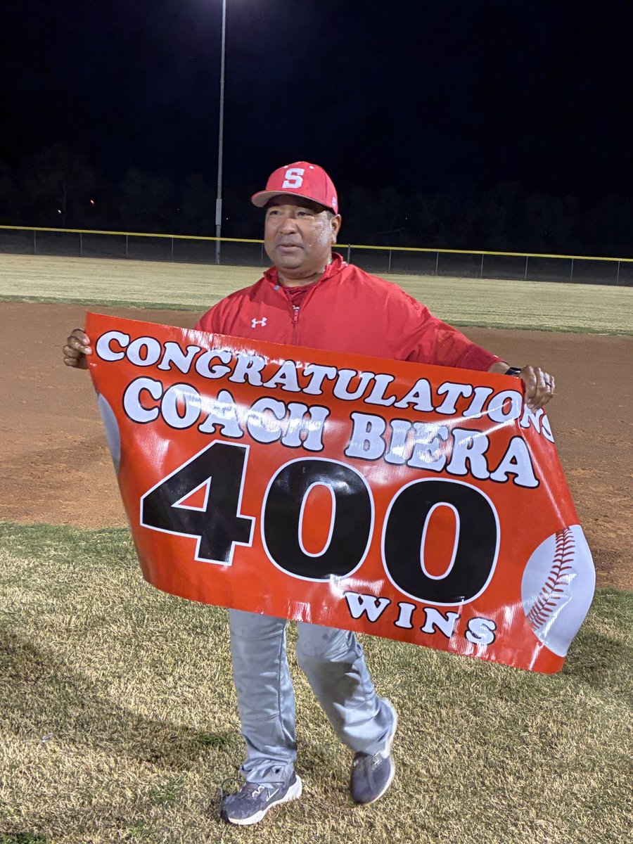 Congratulations Steve Biera on career win number 400! Proud of you coach. #SweetwaterMustangs