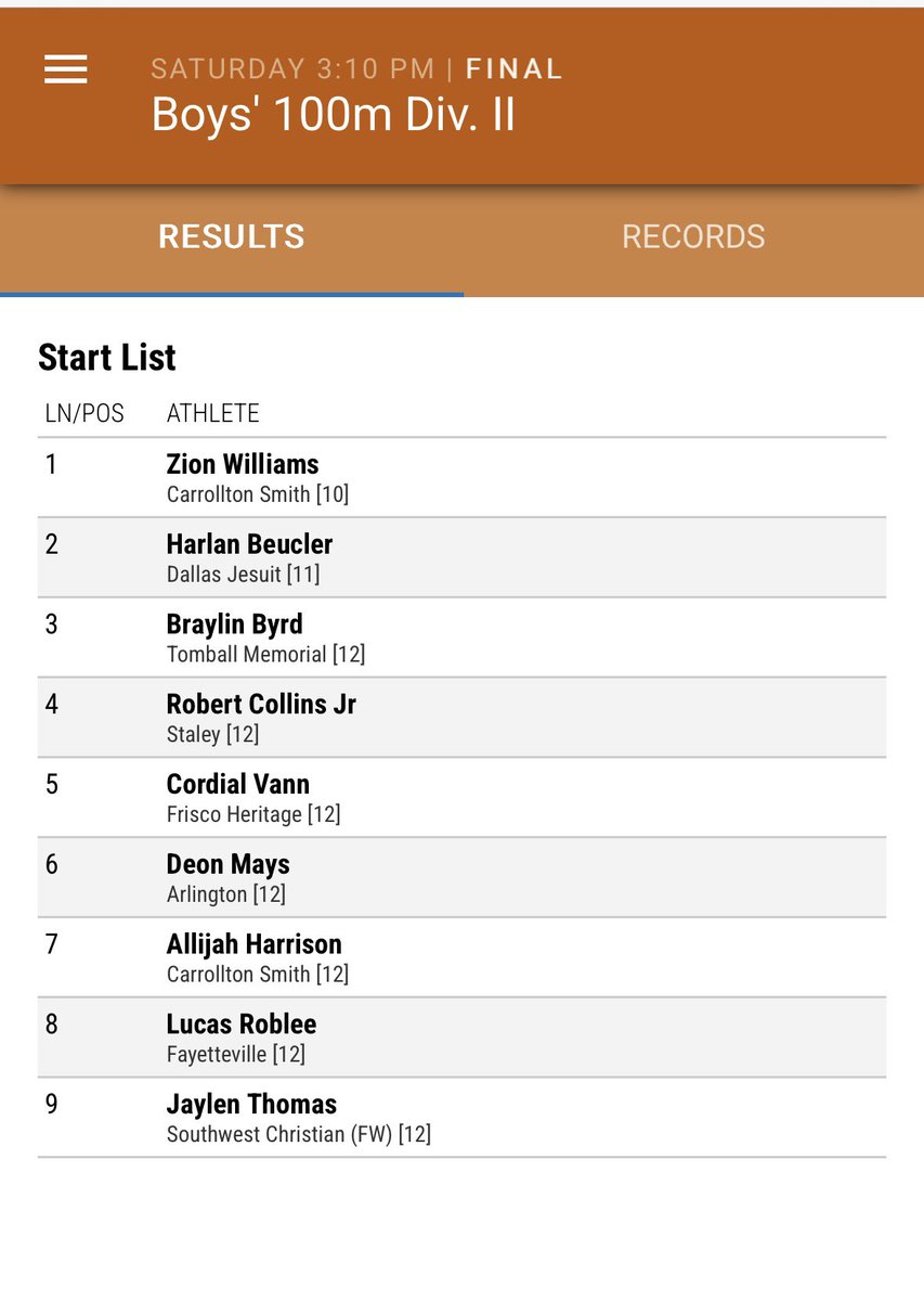 I spy <a href="/NSHS_Recruits/">Newman Smith High School Recruiting</a> in the finals at the Texas Relays. <a href="/Allijah2025/">Allijah Harrison</a> <a href="/ZionWilliams13_/">Zion Williams</a>