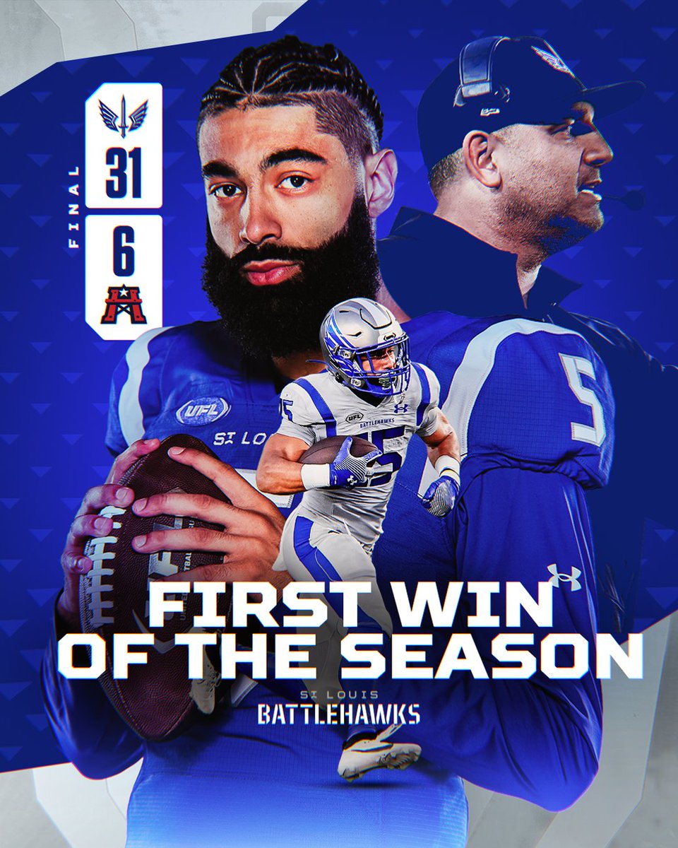 BattlehawksUFL's tweet photo. 1-0, more to come https://t.co/QsG0RIQBfR