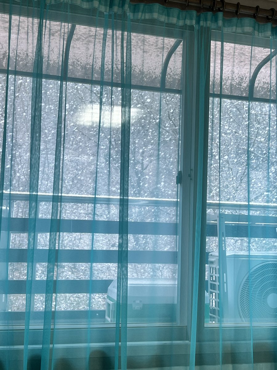 Гадаа том том цас ороод цонхоор үнэхээр гоё харагдаад байхымаа❄️❄️❄️