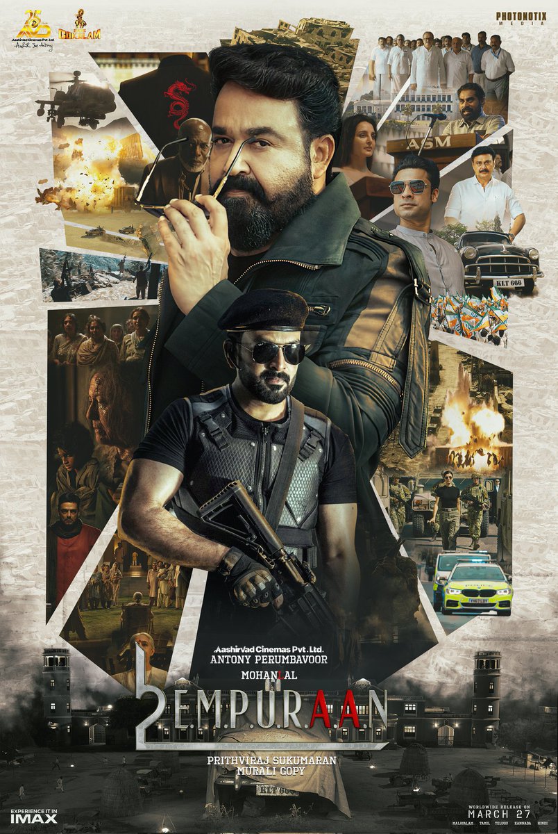 VandPReviews's tweet photo. #L2Empuraan #L2E (2025) Review 

https://t.co/BZenBEcnAy

@Mohanlal @PrithviOfficial https://t.co/mqcXaoASYm