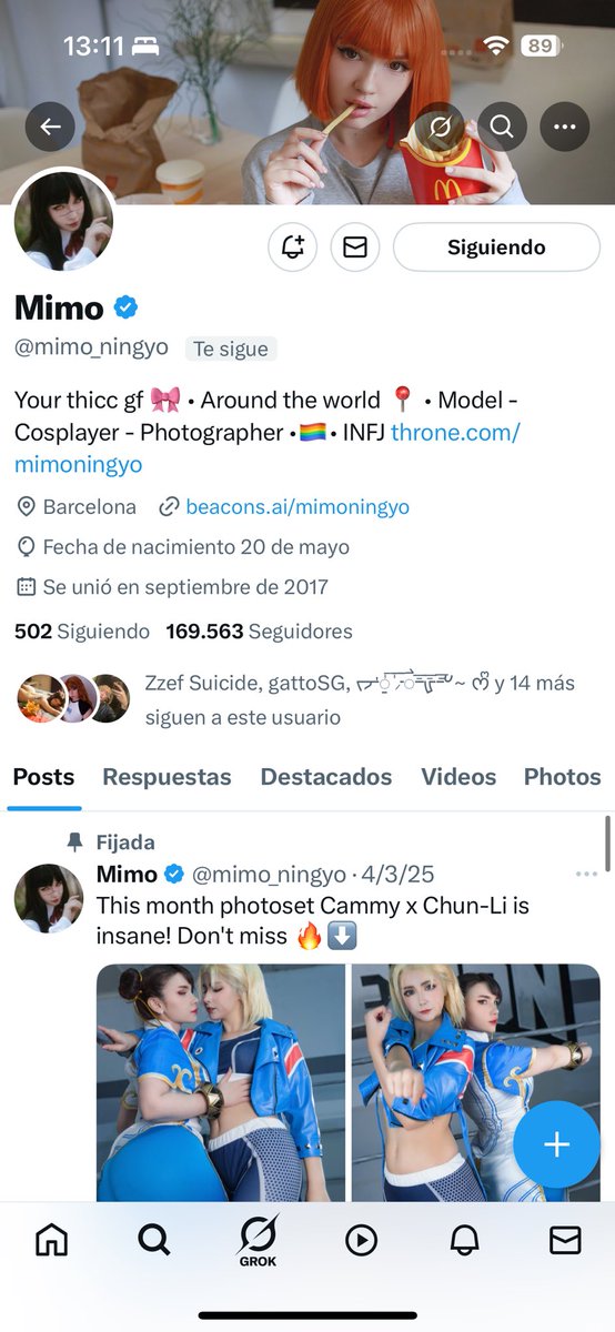 Hello! My main account <a href="/mimo_ningyo/">Mimo</a> got hacked. I’m not sure if I can recover, but if you recibe a message from there IT'S NOT ME ! Report please !