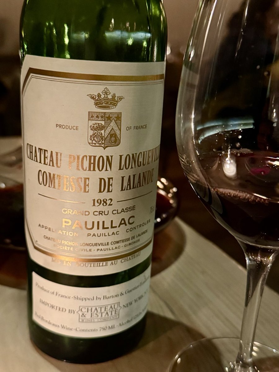 Wonderful red Bordeaux from our cellar. Considered one of the greatest wines of the 20th century, purchased as a future (that is, before it was released) 43 years ago. #wine #Bordeaux