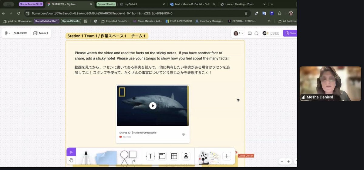 Misty Kluesner (@mistykluesner) on Twitter photo THE <a href="/MeshaDaniel/">ⓂⓔⓢⓗⓐⒹⓐⓝⓘⓔⓛ</a> sharing her amazing Shark unit she built in #FigJam with educators in Japan 🦈
#FigmaEdu <a href="/FigmaEdu_Alex/">Alex @ Figma Edu</a> <a href="/TallMrCurran/">David Curran</a> <a href="/figma/">Figma</a> <a href="/lemmccann/">Lauren McCann Ryan</a> <a href="/aya_figma/">Aya Ishikawa | Figma Japan</a> THE <a href="/MeshaDaniel/">ⓂⓔⓢⓗⓐⒹⓐⓝⓘⓔⓛ</a> sharing her amazing Shark unit she built in #FigJam with educators in Japan 🦈
#FigmaEdu <a href="/FigmaEdu_Alex/">Alex @ Figma Edu</a> <a href="/TallMrCurran/">David Curran</a> <a href="/figma/">Figma</a> <a href="/lemmccann/">Lauren McCann Ryan</a> <a href="/aya_figma/">Aya Ishikawa | Figma Japan</a>