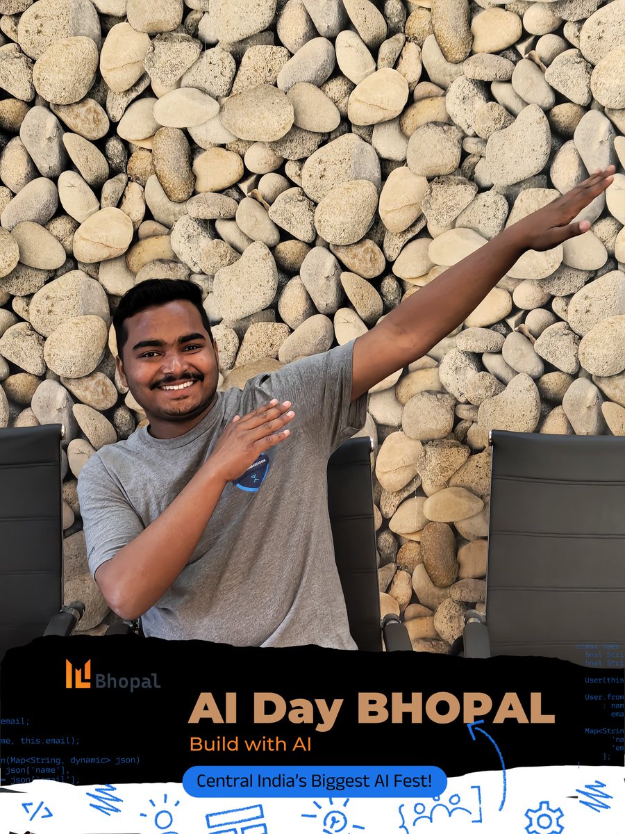 mlbhopal's tweet image. Be a part of the AI revolution! Get your official AI Day Bhopal Badge now and showcase your excitement for the most awaited AI event! 🔥
👉 aidaybhopal.pages.dev/badge
📸 Upload your photo, download badge, and share it with the world!
@GDGIndia @googledevs #buidlwithai @TensorFlow