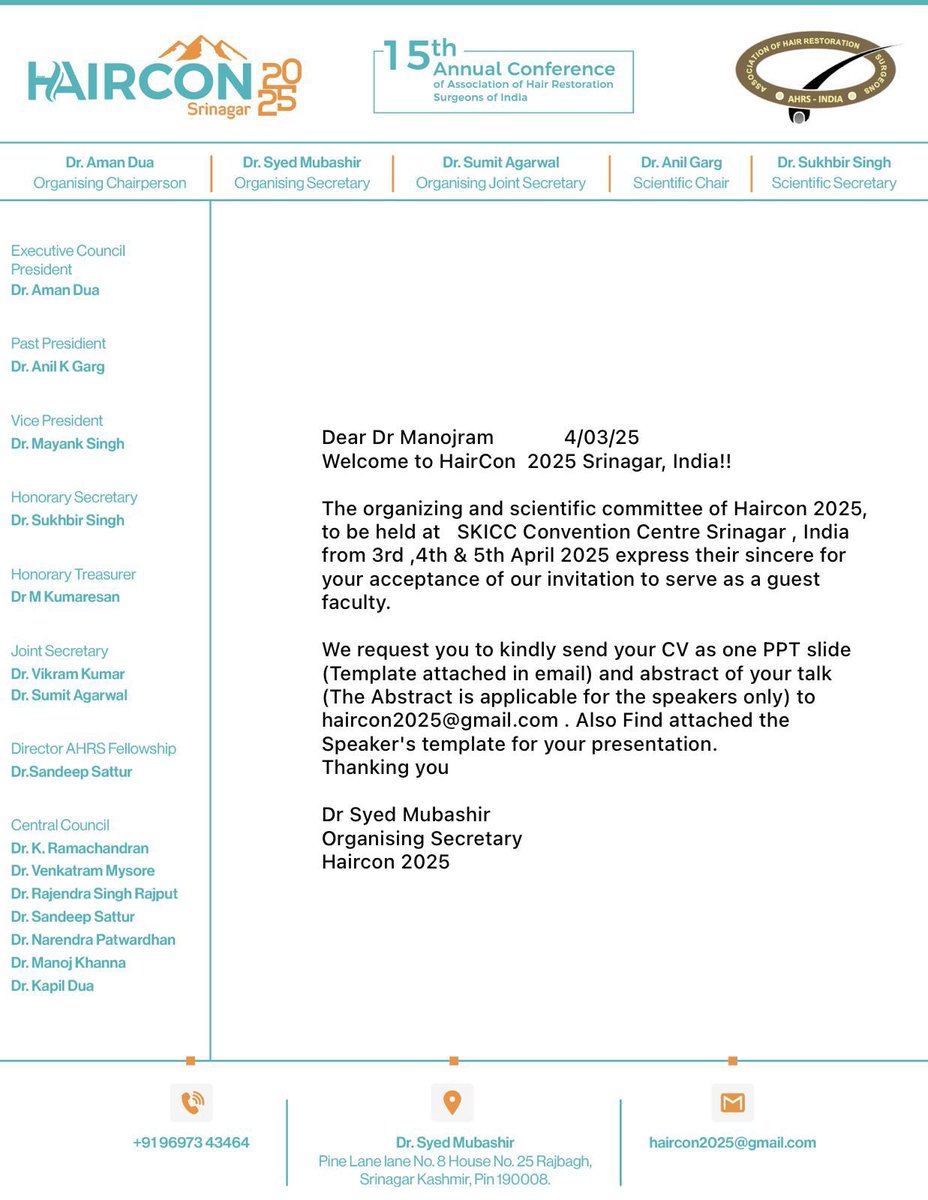 HAIRCON 2025
Attending as Guest faculty 
#Haircon