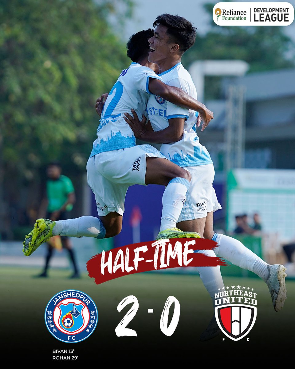 JamshedpurFC's tweet photo. An exciting second half awaits.🦾🔥
#JamKeKhelo #IndianFootball #RelianceFoundationDevelopmentLeague #Jamshedpur https://t.co/0NMvOQcMiG