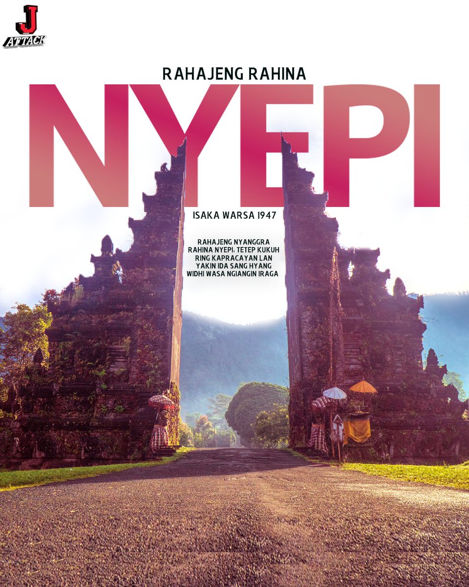 JAttack_'s tweet image. Selamat Hari Raya Nyepi 2025! Semoga sunyi membawa terang, hening melahirkan kedamaian, dan tahun baru Saka 1947 penuh berkah.