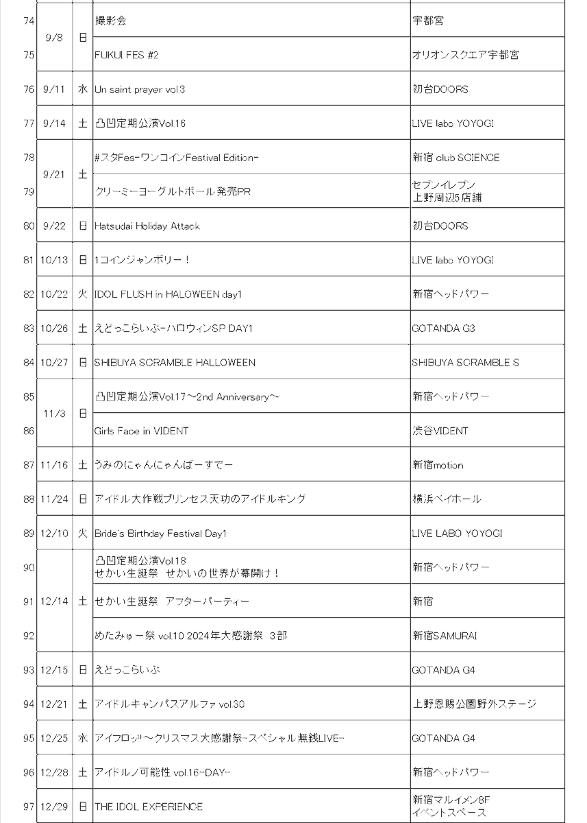 sekai_mania's tweet photo. 2024年
97公演 https://t.co/eK7Hq10PEu