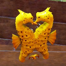 seahorses kissing or something