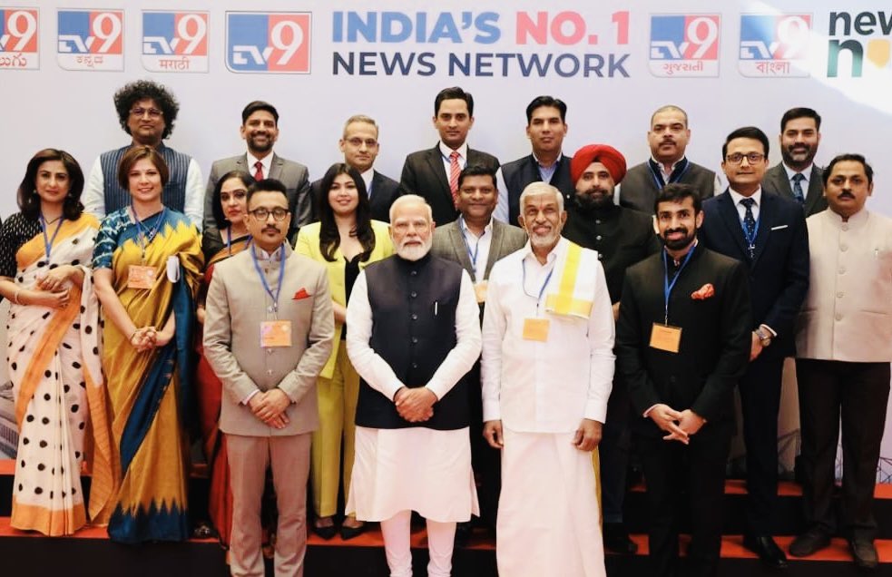 A pleasant and memorable meeting with Prime Minister Narendra Modi, thank you very much for giving your time Sir.

Tv9 Global Summit 
What India thinks today