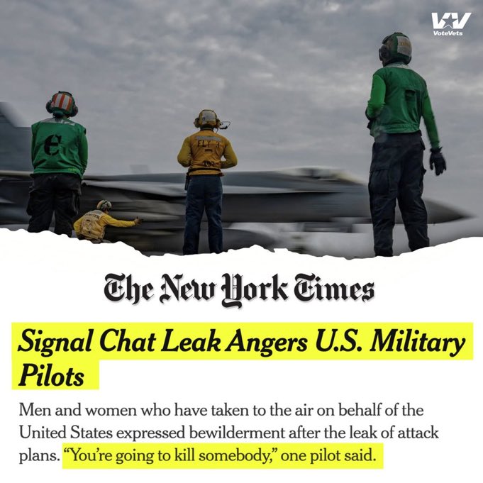 Jkineman's tweet photo. 🔥@SecDef @TulsiGabbard @MikeWaltz47 @CIADirector have proven beyond doubt that they cannot be trusted with U.S. National Security or the safety of our service men & women.
The American people DEMAND they resign or be fired.
#FireHegseth
#FireWaltz
#FireGabbard
#FireRatcliffe https://t.co/z2diHyPZnl