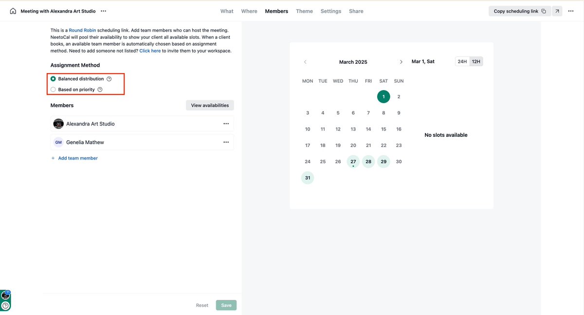 NeetoCal (@neetocal) on Twitter photo Set priorities when assigning meetings to team members in round robin scheduling, ensuring preferred members are scheduled, helping you manage scheduling efficiently. ✅ 📅
🔗 Learn more:neetocalhelp.neetokb.com/p/a-d28a8b24#p… Set priorities when assigning meetings to team members in round robin scheduling, ensuring preferred members are scheduled, helping you manage scheduling efficiently. ✅ 📅
🔗 Learn more:neetocalhelp.neetokb.com/p/a-d28a8b24#p…