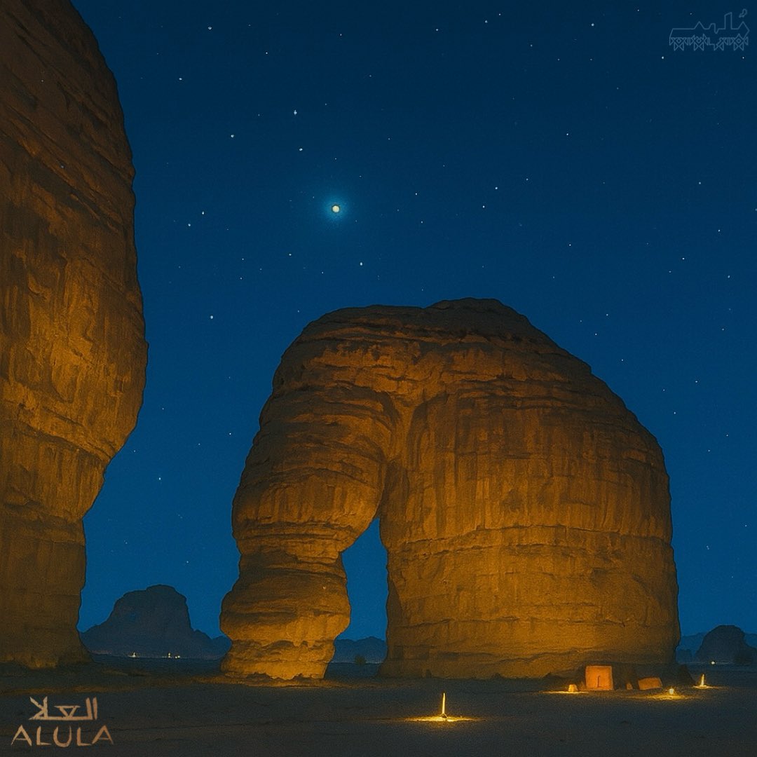 #AlUla is beautiful even through a #Ghibli style 🇸🇦😍.

<a href="/ExperienceAlUla/">Experience AlUla</a> 

#العلا
#ghiblistudio