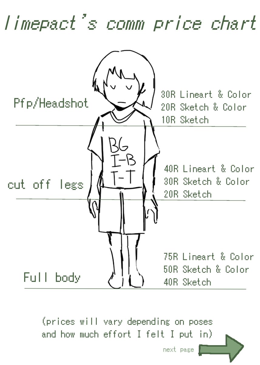 limepact's tweet image. limepact robux commissions
(I will do both traditional and digital)