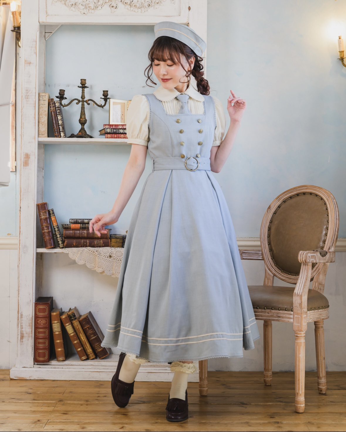 【くる実さん】マリンアカデミアワンピースMサイズ マリンハット付き【未使用】 新品タグ付き⭐️ しまむら くる実 マリンアカデミア ワンピース