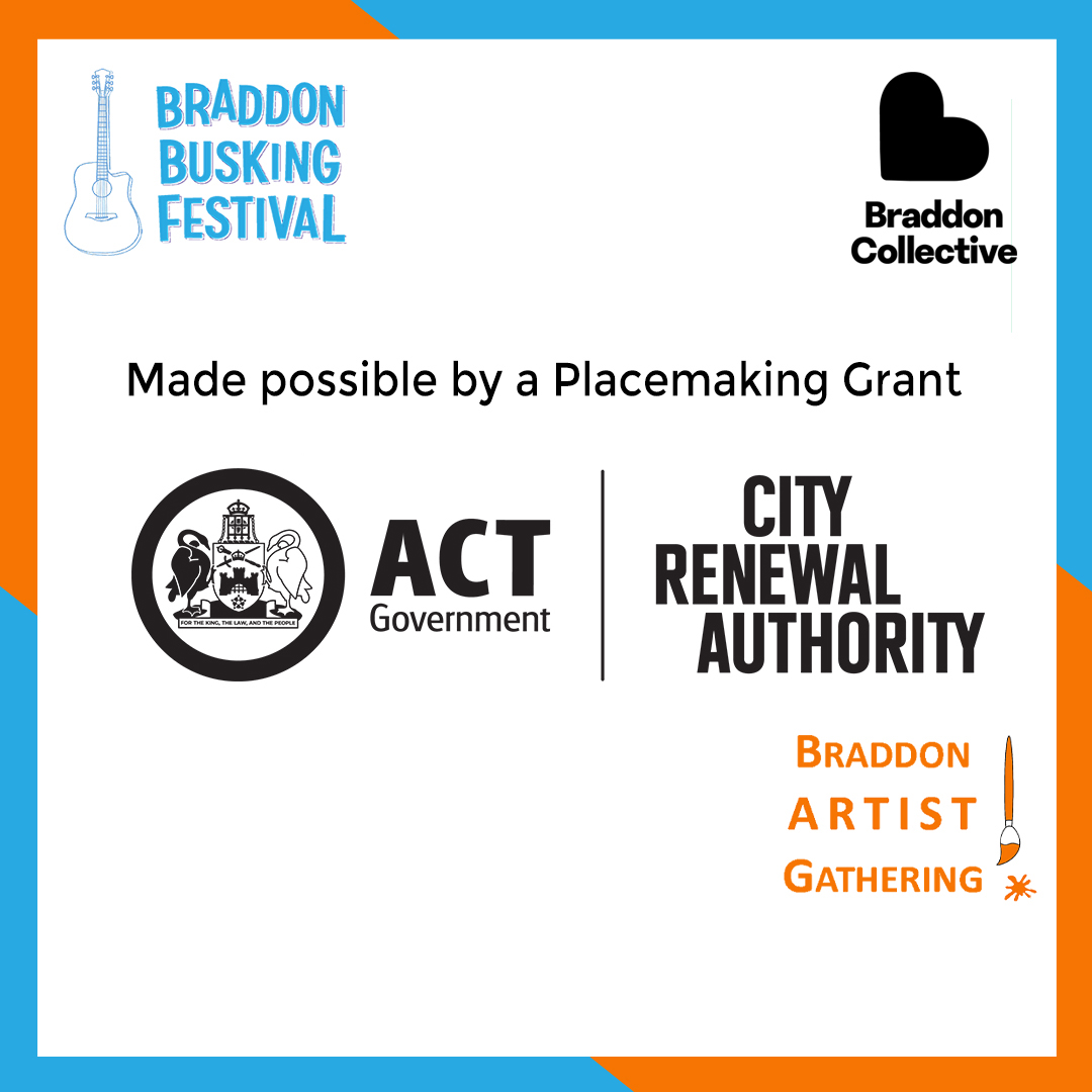 Thanks to our sponsors for helping make the Braddon #Busking Festival and #Artist Gathering! Including art.haus, Quest Architecture, and Kivotos. For a full list of our sponsors and supporters, visit our website: bit.ly/BraddonBuskFest

#art #music #cbr #cbrevents