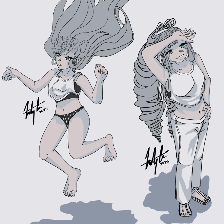 More sketches of Nahele! 😏😏😏