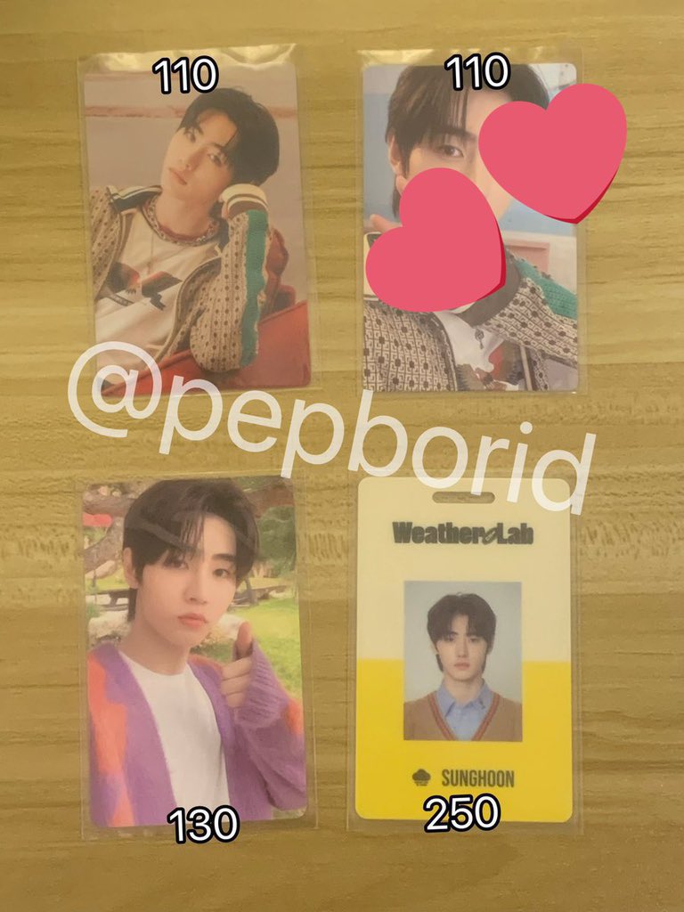 pepborid's tweet photo. ❤️‍🔥มีบัตรคอนแล้วต้องมีการ์ด❤️‍🔥

🌷 พร้อมส่ง!!  ‘ซองฮุน’ ราคาตามในภาพเลยคับ อัพเดตล่าสุดการ์ดที่ยังอยู่นะคะ  🙏🏻🙏🏻🙏🏻

🛵 ���่าส่ง 30 ฿ ซื้อ 2ใบ+ ส่งฟรี
สอบถามเพิ่มเติม dm / เมนชั่นได้เลย

#ตลาดนัดENHYPEN 

🏷️ Sunghoon ซองฮุน ตามหา  ตั้งรับ wtb https://t.co/l7KV1sIW35