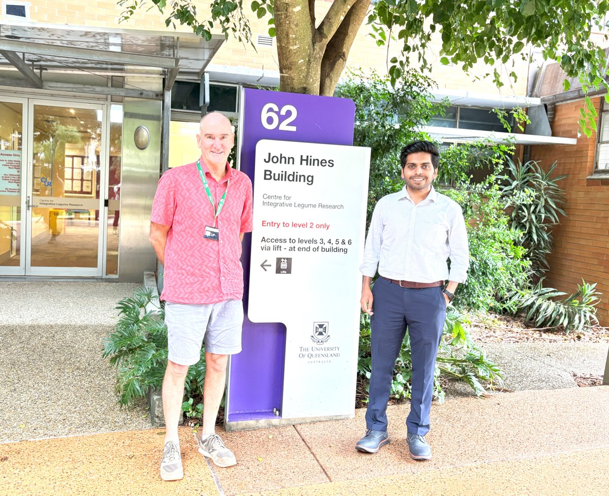 RutwikBarmukh's tweet image. Had an amazing time at @QAAFI learning AI-guided breeding strategies for crop improvement! 🌾🧬
 
Excited to apply these innovative methods in @theGRDC-funded #Pulses projects @MU_CCFI_Biotech.

Big thanks to Profs. @rajvarshney, @DrHikov, &amp;amp; Eric Dinglasan for this opportunity!