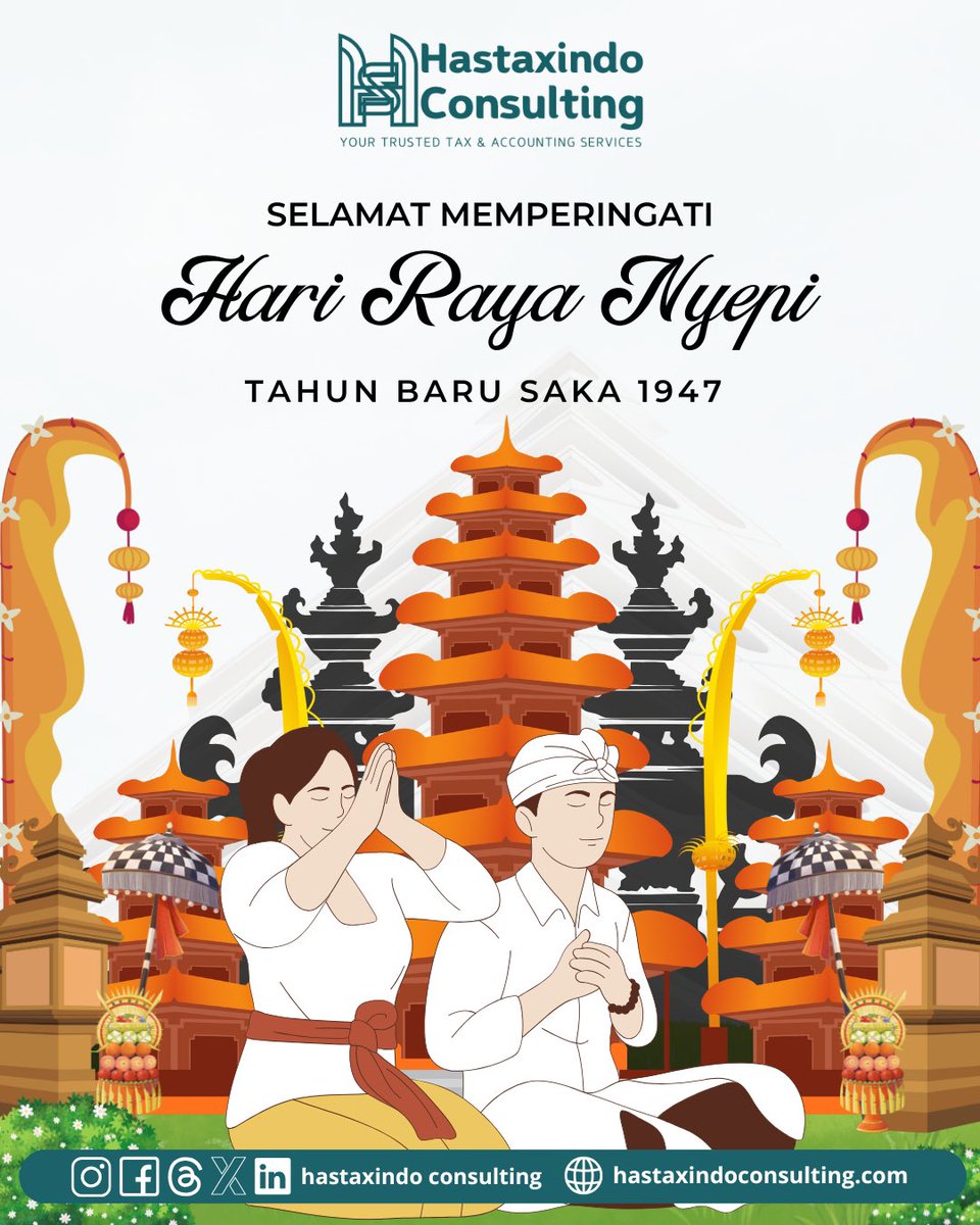 hastaxindo's tweet photo. Selamat Hari Raya Nyepi 1947 Saka
Semoga di tahun baru ini, kita semua diberikan ketenangan, kedamaian, dan kesejahteraan. Mari refleksi diri dan memulai lembaran baru dengan hati yang lebih bersih. https://t.co/lJTKDvxRAd