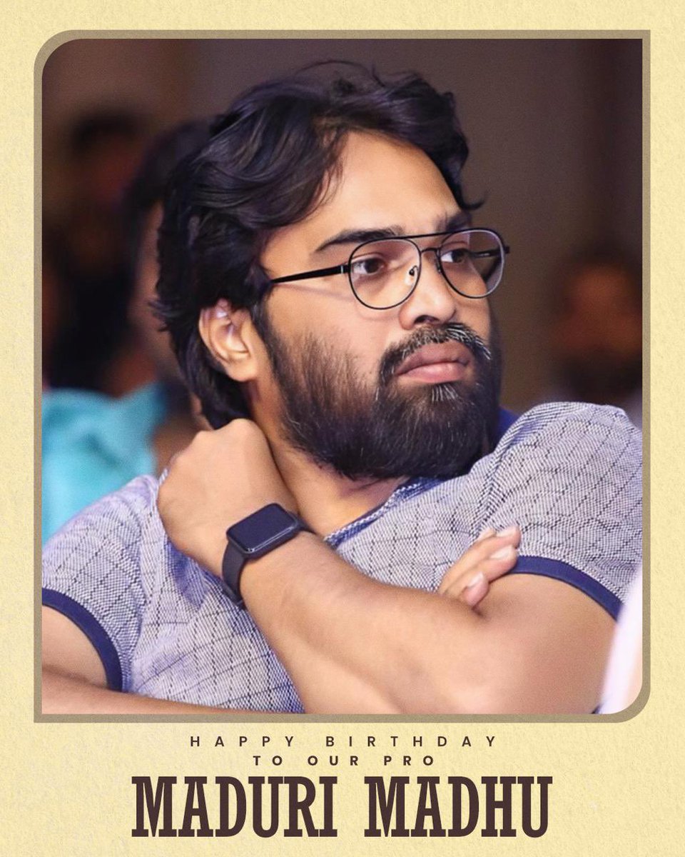 GK Media (@gkcinemapro) on Twitter photo Wishing Our Dearest & Passionate PRO <a href="/madurimadhu1/">Maduri Mattaiah Naidu</a> A very Happy Birthday 🤩🎉
Best wishes for your future Projects !
#HBDMaduriMadhu Wishing Our Dearest & Passionate PRO <a href="/madurimadhu1/">Maduri Mattaiah Naidu</a> A very Happy Birthday 🤩🎉
Best wishes for your future Projects !
#HBDMaduriMadhu