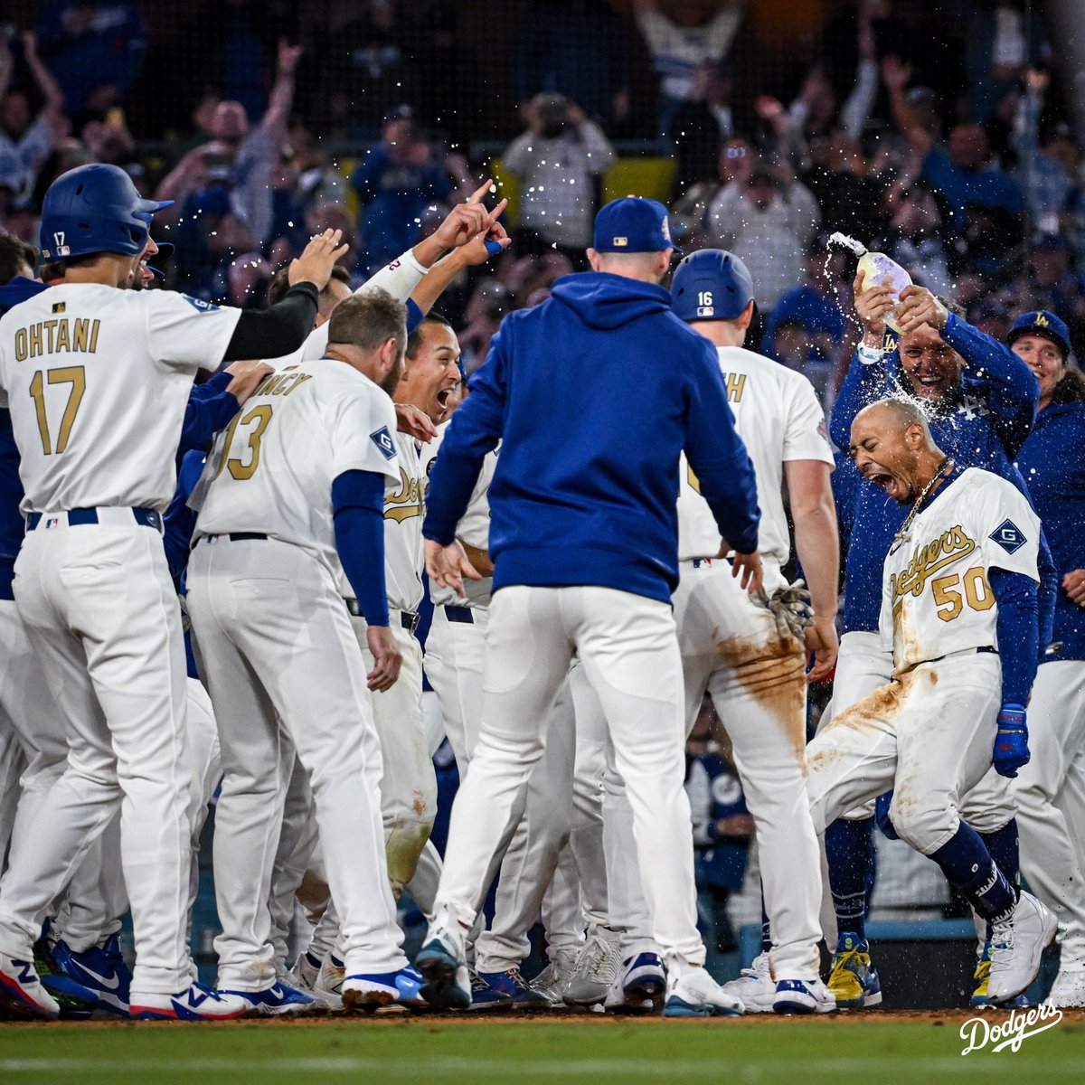 Dodgers's tweet photo. Mookie called game. https://t.co/DaEw4pset3