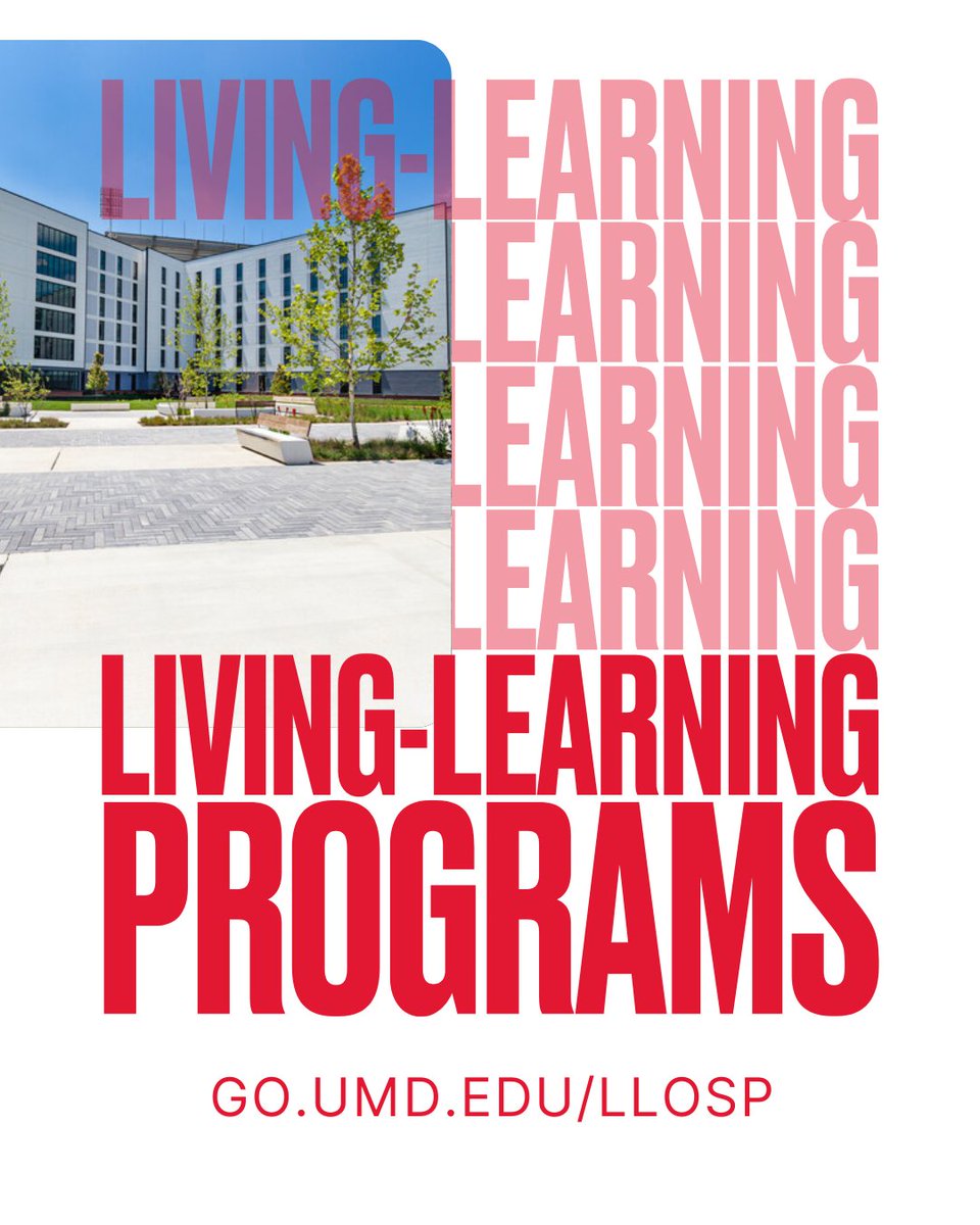 Living-learning programs combine classroom experiences and residential life! To learn more about these optional programs, check out go.umd.edu/llosp #NowATerp #UMD2029