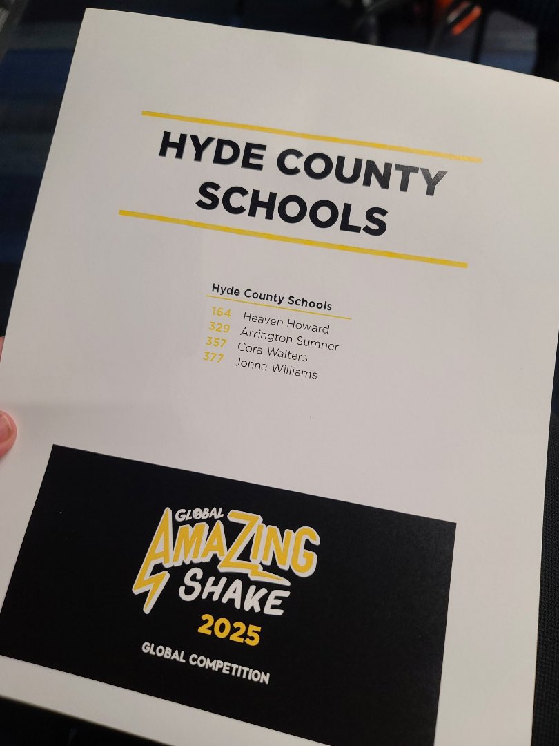 Melanie Shaver (@thedrshaver) on Twitter photo Student teams from <a href="/HydeCoSchoolsNC/">Hyde County Public Schools</a> compete <a href="/ronclarkacademy/">Ron Clark Academy</a> Global Amazing Shake and @ HOSA in Greensboro. #lookatthemgrow #HydeLife Student teams from <a href="/HydeCoSchoolsNC/">Hyde County Public Schools</a> compete <a href="/ronclarkacademy/">Ron Clark Academy</a> Global Amazing Shake and @ HOSA in Greensboro. #lookatthemgrow #HydeLife