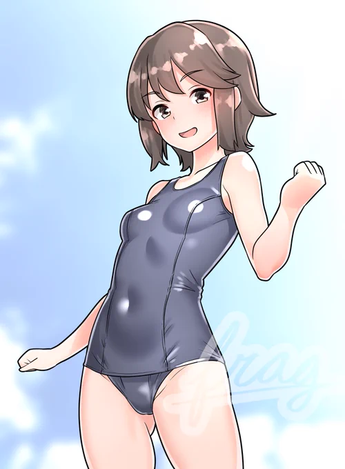 スク水な深雪#艦これ 