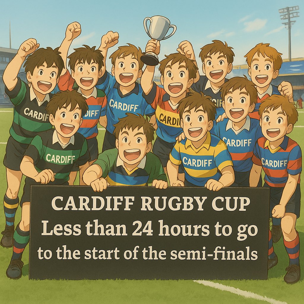 🔵⚫️Less than 24 hours to go…🔵⚫️

The Cardiff Rugby Cup Semi-Final teams are about to light up the field!

Tomorrow it all kicks off at <a href="/PontypriddRFC/">Pontypridd RFC</a> ⚡🏉

Then the action continues next weekend at <a href="/RFCMerthyr/">Merthyr RFC 🏉</a> 🔥

Top teams. Big moments. Cup dreams on the line.

We cannot wait