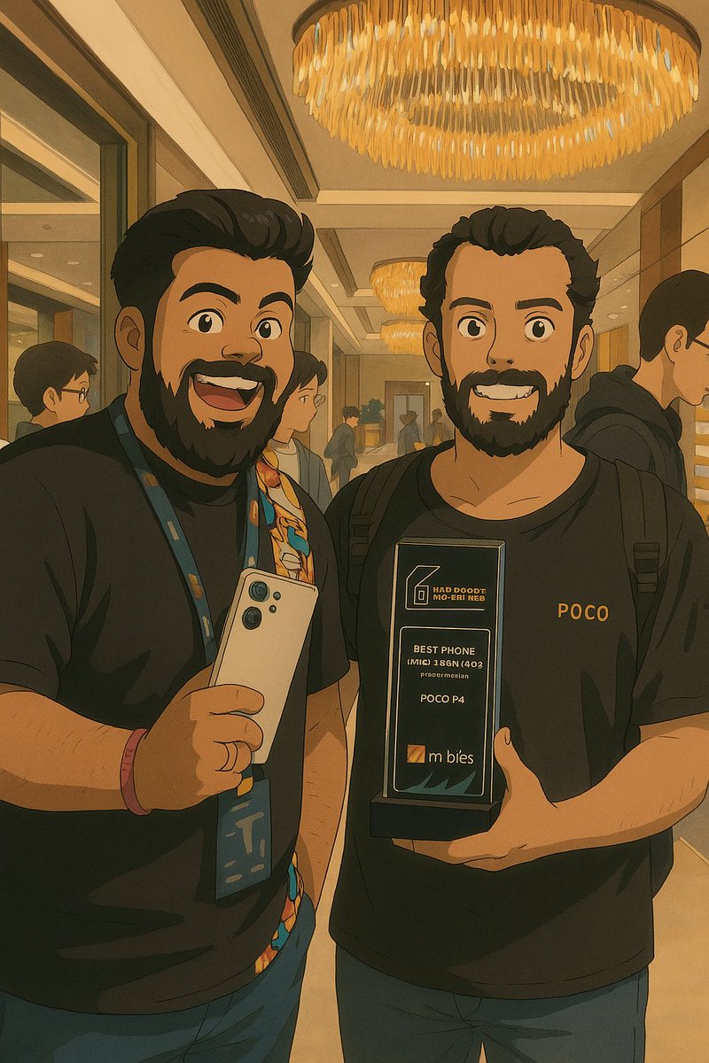 Iamnil7's tweet photo. Ghibli-style ....featuring my favorite @IndiaPOCO team members....🙈
@Himanshu_POCO @Pathtoremember @digvj https://t.co/k3i9I9l6q3