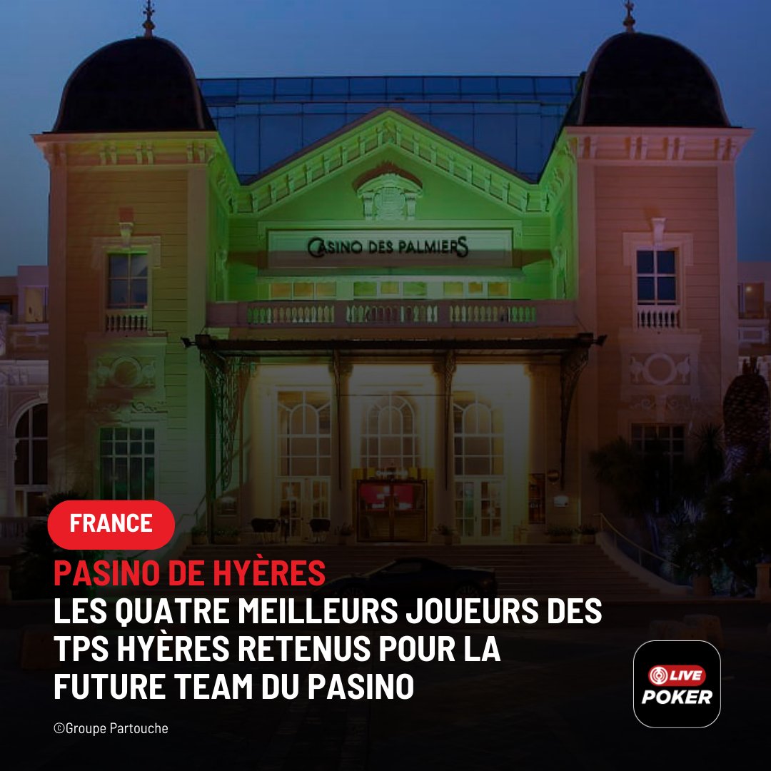 Live_Poker's tweet photo. Le Pasino de Hyères innovant et dynamique ! 

https://t.co/mxQl96gRxd

🗞️Retrouvez l’article en entier sur nos médias !
📲 Toute l’information Poker en continu sur notre App : programmes, tournois, chipcounts, résultats et actus

#groupepartouche #partouchedehyères #teampasino https://t.co/d6313SgdGw