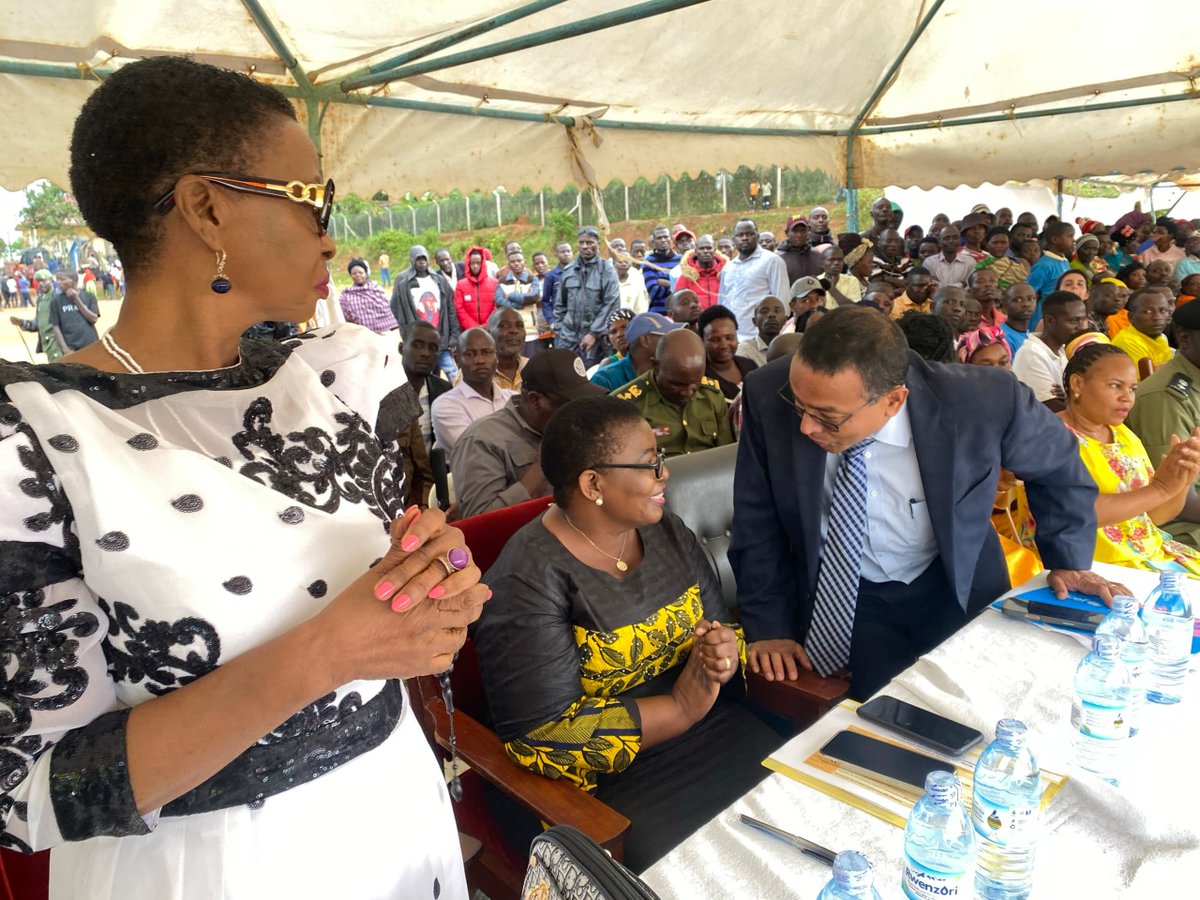 UNICEFRepUG's tweet photo. Happy to have travelled to Sembabule with @JustineLumumba &amp; @HonAnifaKawooya to commemorate National Sanitation Week where I called for greater domestic investments &amp; access to WASH services through microfinancing, innovative affordable technologies &amp; private partnerships. https://t.co/F2hrMp5zsz