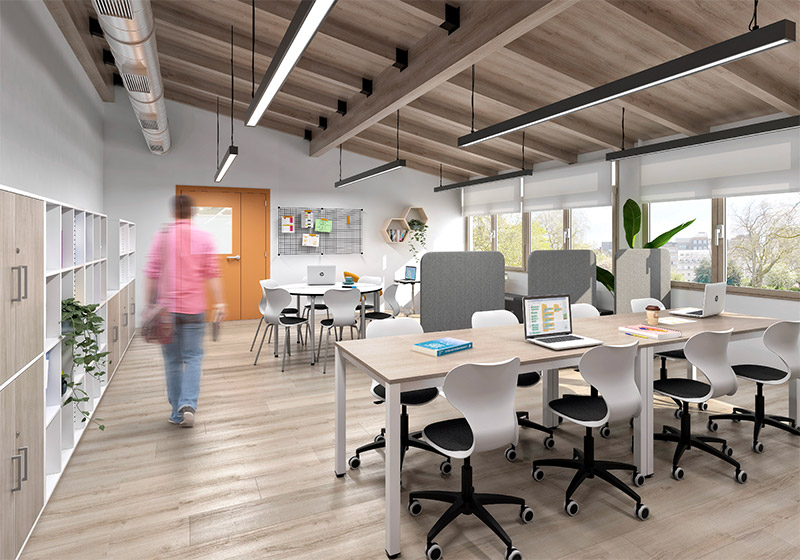 GroupNortek's tweet photo. Designing spaces where creativity flows. Discover our furniture for schools. https://t.co/WCRPGvqBGy #EducationalFurniture https://t.co/gIf8ocFlj4