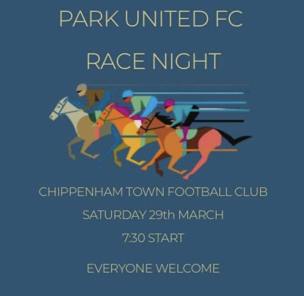 Park United F(C) (@parkunitedfc22) on Twitter photo RACE NIGHT!!
Please come along and join us tonight <a href="/ChipTownFC/">Chippenham Town FC</a>, everyone welcome 🩵 RACE NIGHT!!
Please come along and join us tonight <a href="/ChipTownFC/">Chippenham Town FC</a>, everyone welcome 🩵