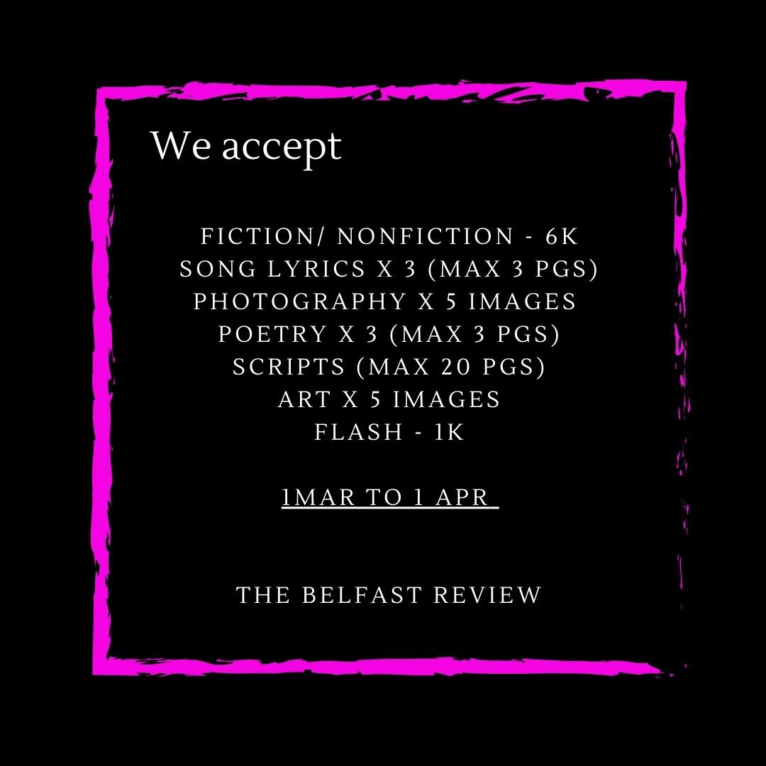 The heat is on, part 2

This is your last weekend to submit to us!!!

We still need:

-Art 🖼 
-Photography 📸 
-Scripts 🎭 

Link in bio or below