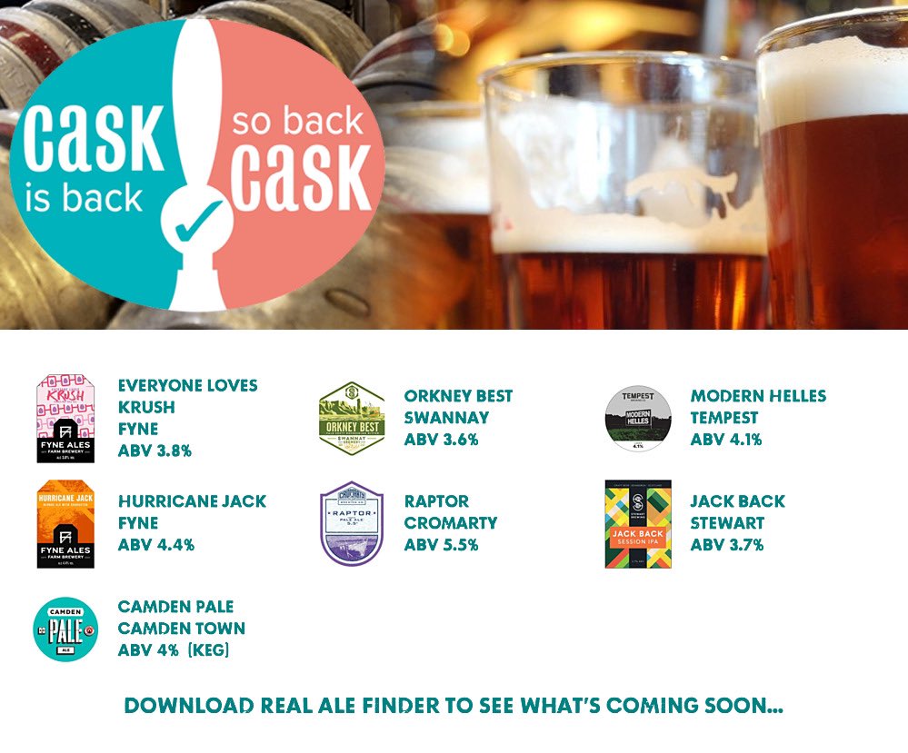 On the bar today!
Beer Board: bit.ly/37B0ERw
#CaskIsBack <a href="/FyneAles/">Fyne Ales</a> <a href="/SwannayBrewery/">Swannay Brewery 🍻</a> <a href="/TempestBrewCo/">Tempest Brewing Co</a> <a href="/CromartyBrewing/">Cromarty Brewing</a> <a href="/StewartBrewing/">StewartBrewing</a> <a href="/CamdenBrewery/">Camden Town Brewery</a> 
#RealAleFinder ⁦<a href="/CAMRA_Edinburgh/">Edinburgh CAMRA</a>⁩ ⁦<a href="/BeerEdinburgh/">Edinburgh Beer</a>⁩ ⁦<a href="/GoodBeerInEd/">Good Beer In Edinburgh</a>⁩ #realale #cheers #craftbeer