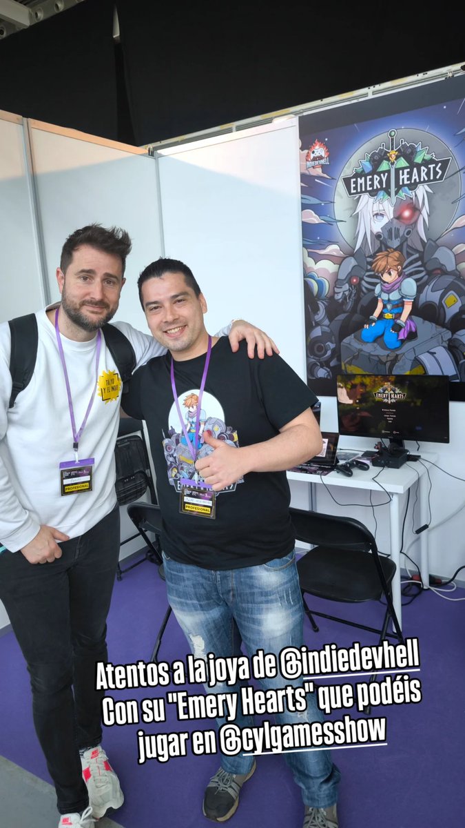DjPanchi (@djpanchi1) on Twitter photo Me encanta el juegazo que tiene <a href="/IndieDevHell/">Indie Dev Hell 🔥🔥 Wishlist EMERY HEARTS</a> con su "Emery Hearts" en el <a href="/CylGamesShow/">CyL Games Show</a>
#cylgamesshow #tuyoyelindie Me encanta el juegazo que tiene <a href="/IndieDevHell/">Indie Dev Hell 🔥🔥 Wishlist EMERY HEARTS</a> con su "Emery Hearts" en el <a href="/CylGamesShow/">CyL Games Show</a>
#cylgamesshow #tuyoyelindie