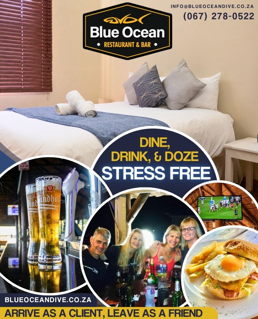 Why rush when you can relax? Dive into adventure, savour delicious bites, sip on your favourite drinks, and doze off stress-free—all in one place! 

Book now bit.ly/4grorRc 

#CoastalDining #NightlifeEscape #StayandPlay #BlueOceanRetreat