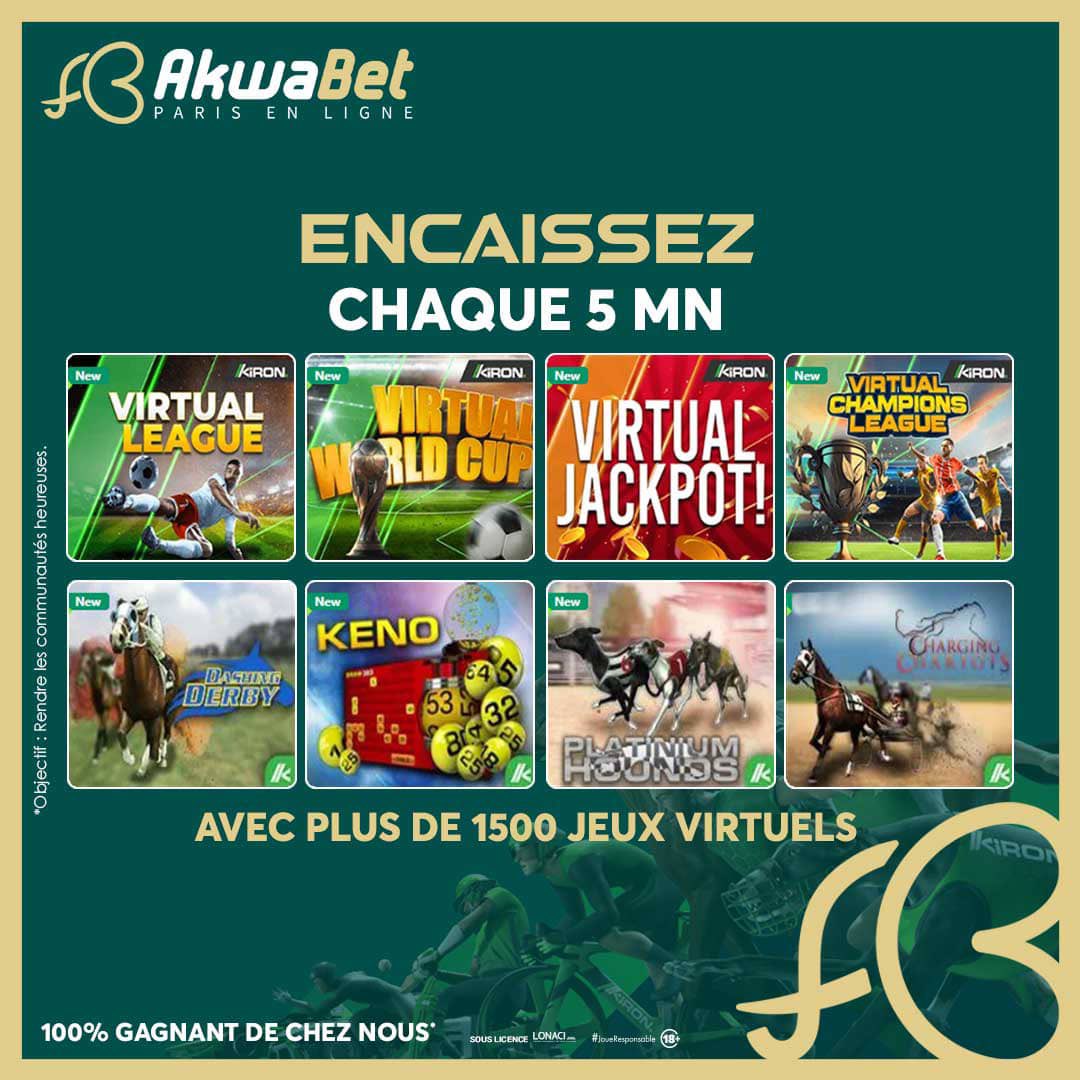 le_brouteur's tweet photo. 🎰🎮⚽ Avec plus de 1 500 jeux virtuels, votre chance tourne toutes les 5 minutes ! ⏳💰
🎯 Prêt à tenter ta chance ? Le jeu commence maintenant ! 🔥💸🚀
👉🏾 https://t.co/Gzd1Z4chNd
#Akwabet #JeuxVirtuels #GainsRapides #JoueEtGagne #JoueResponsable https://t.co/h9uCl3dJ0P