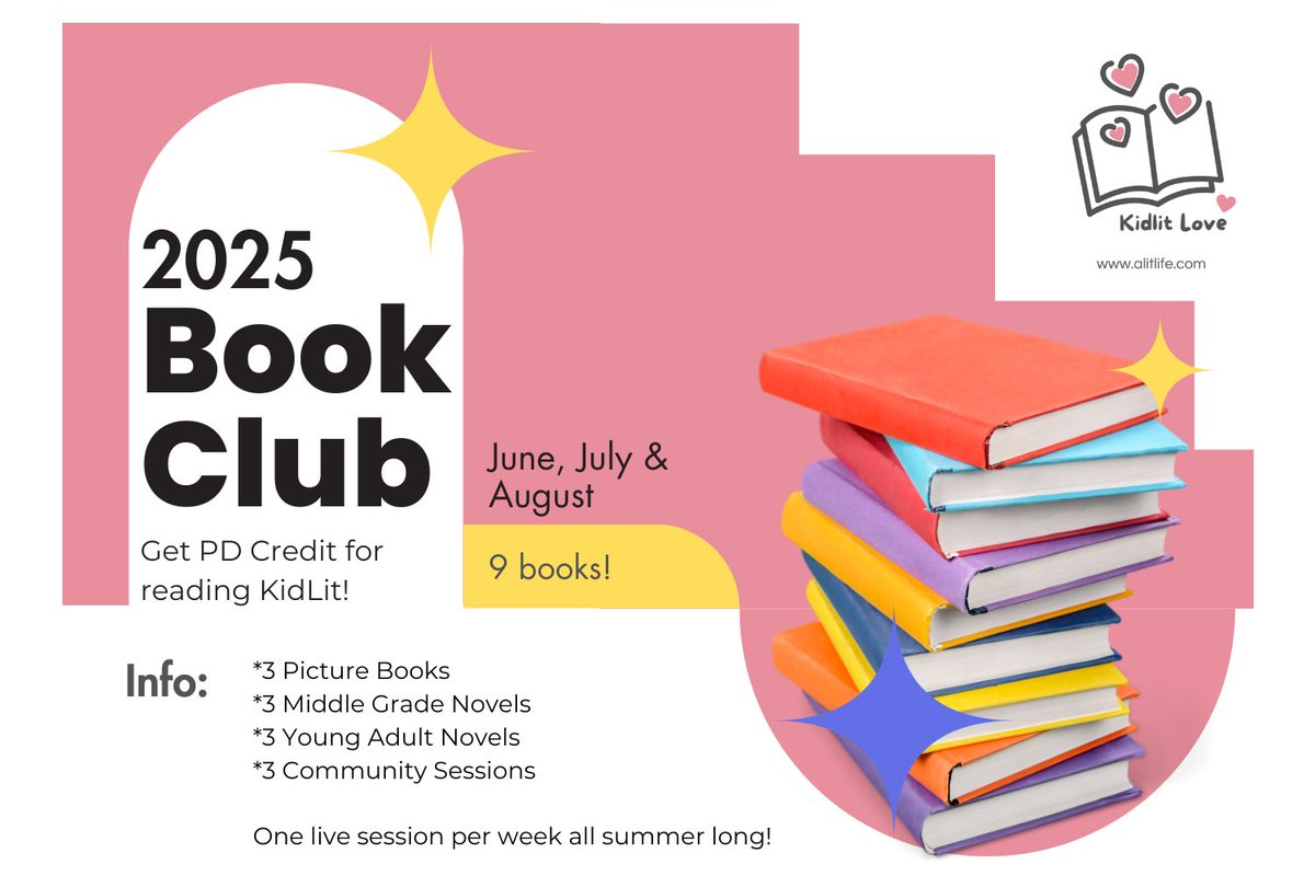 Guess what? I created the KidLit Love Summer Book Club—a space for educators, librarians and anyone interested in children’s literature to read, reflect, and reconnect with the joy of kidlit while earning professional development credit. Learn more below!

kidlitlove.substack.com
