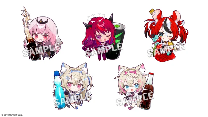 【お仕事告知】#ファミリーマート × #holoEN キャンペーンミニキャラの描き下ろしイラストを担当させていただきました!よろしくお願いいたしますファミマ #ホロライブ #PR 