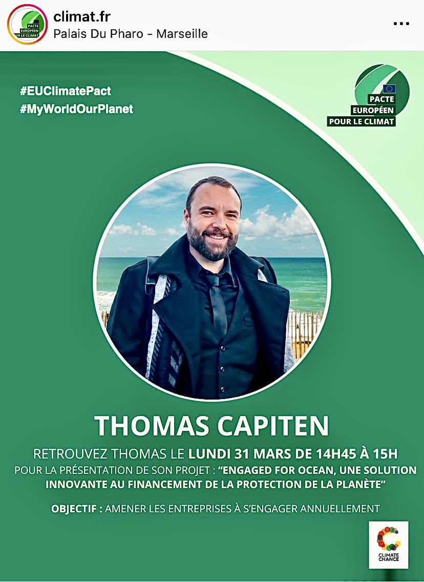 Dadastone_Ipoma's tweet photo. Retrouvez les ambassadeurs français du Pacte Européen pour le Climat au sommet Climate Chance à Marseille autour du « Pitch Corner »🗣️
#euclimatepact #myworldourplanet #SCCEA2025 #ourplanet #climatechance #climatechange #climatesummit #ambassadeur #workshops #environnement https://t.co/2xEhRRkv8A
